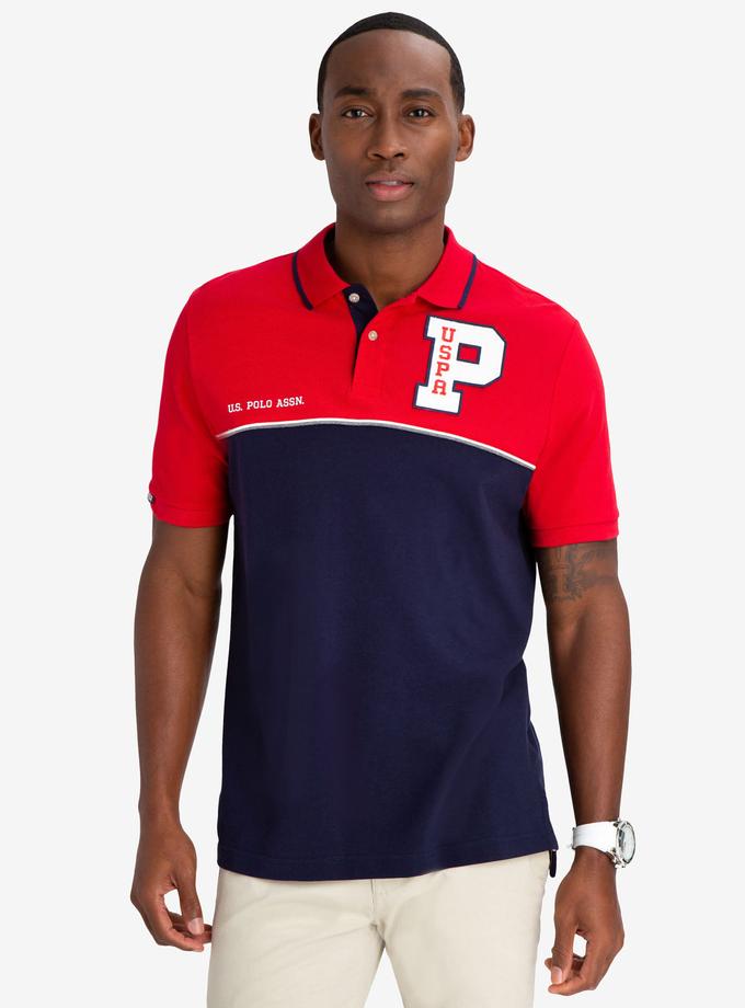 COLORBLOCK USPA PATCH POLO SHIRT On Sale