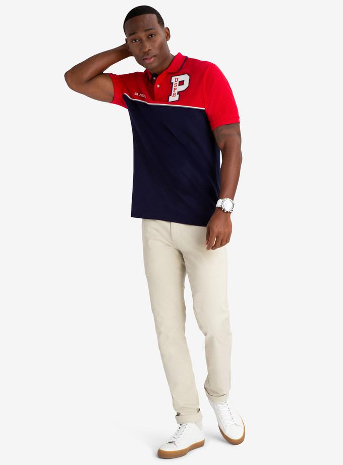 COLORBLOCK USPA PATCH POLO SHIRT On Sale