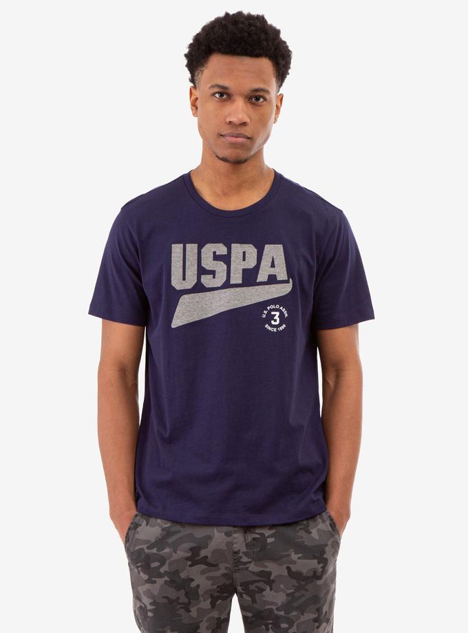 CONTRAST HEATHER USPA GRAPHIC T-SHIRT High Quality