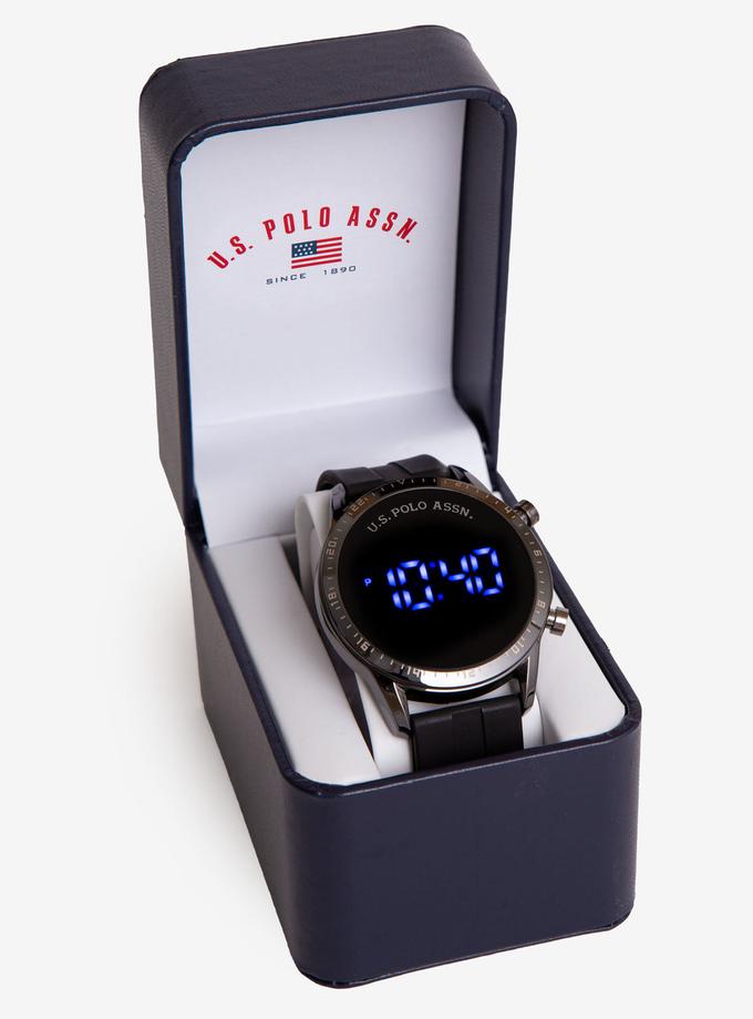 MEN'S USPA BLACK STRAP LED WATCH Same Day Delivery