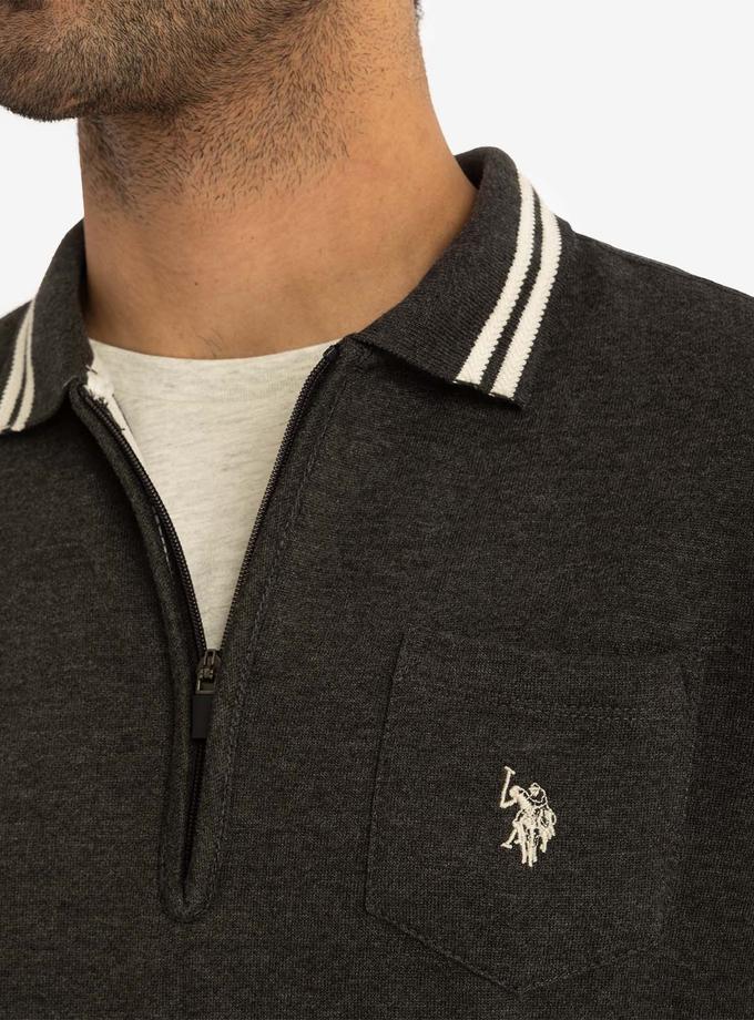 USPA 1/4 ZIP CHEST POCKET FRENCH TERRY SWEATSHIRT Best Buy