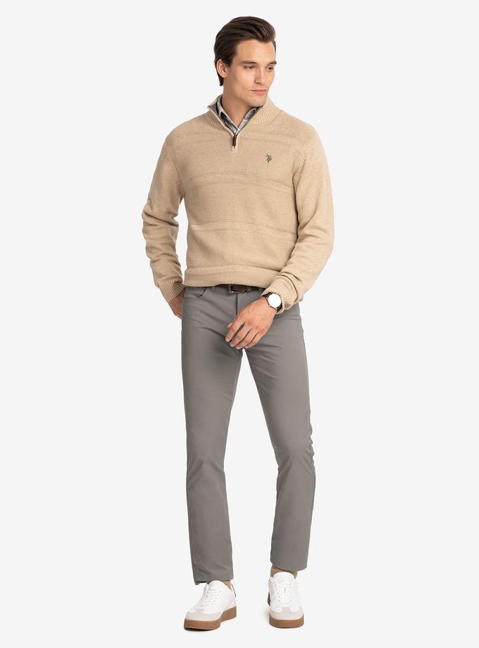 USPA 1/4 ZIP TEXTURED SWEATER Best Buy