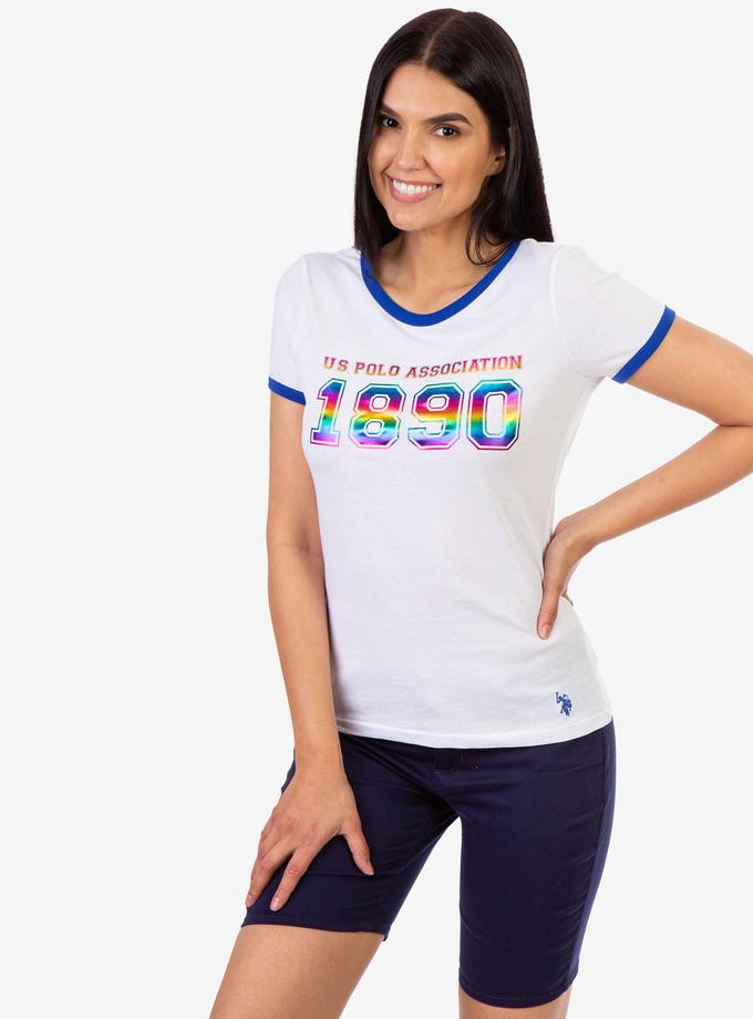 USPA 1890 RAINBOW GRAPHIC T-SHIRT High Quality