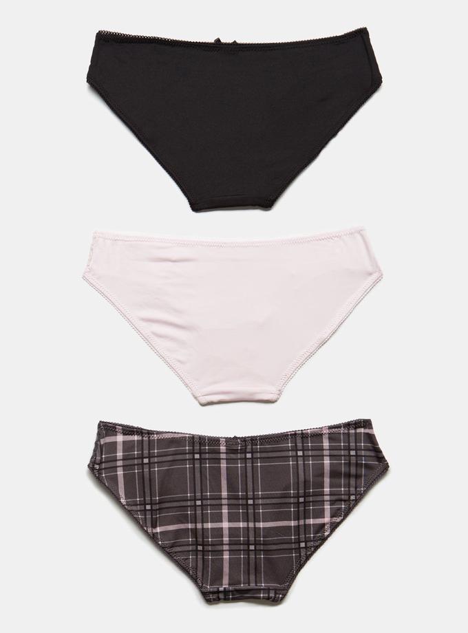 USPA 3 Pack Plaid Micro Lace Bikini On Sale