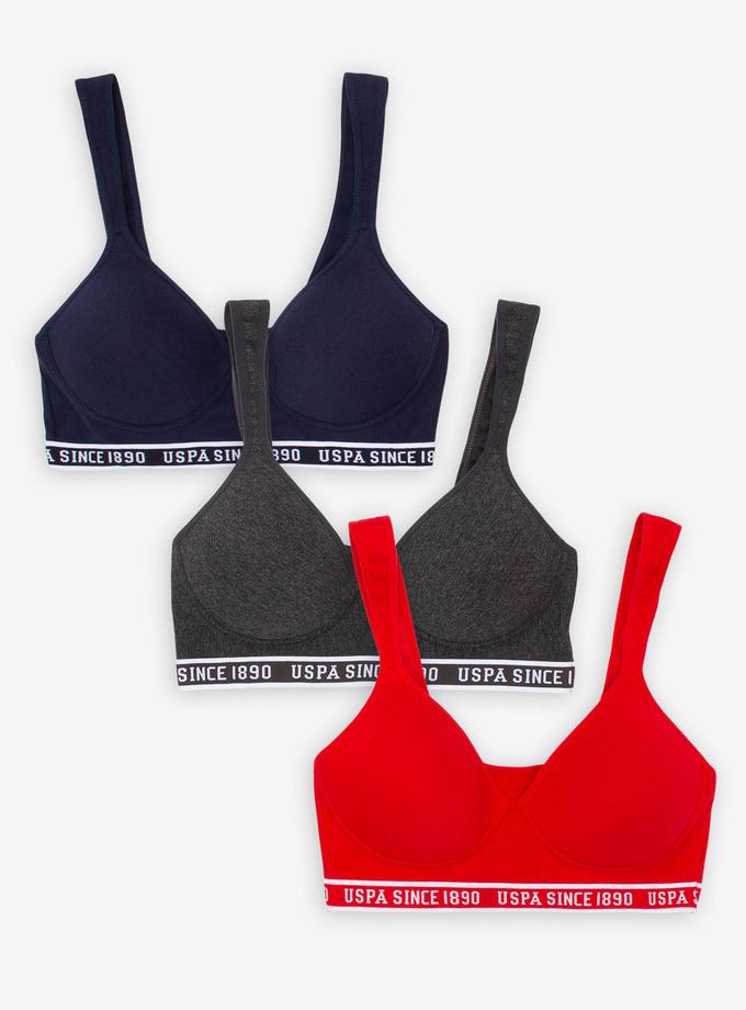 USPA 3 PACK SPORTS BRAS For Sale