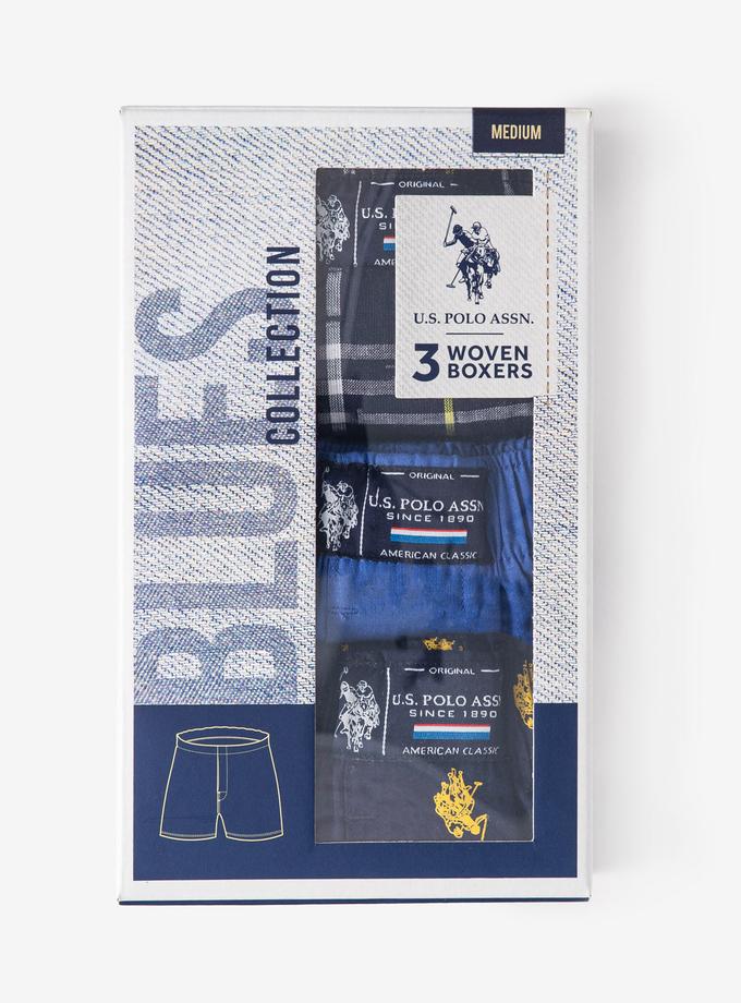 USPA 3 PACK WOVEN BOXERS On Sale