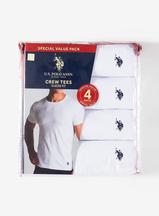 USPA 4 PACK COTTON JERSEY CREW NECK T-SHIRTS Best Buy