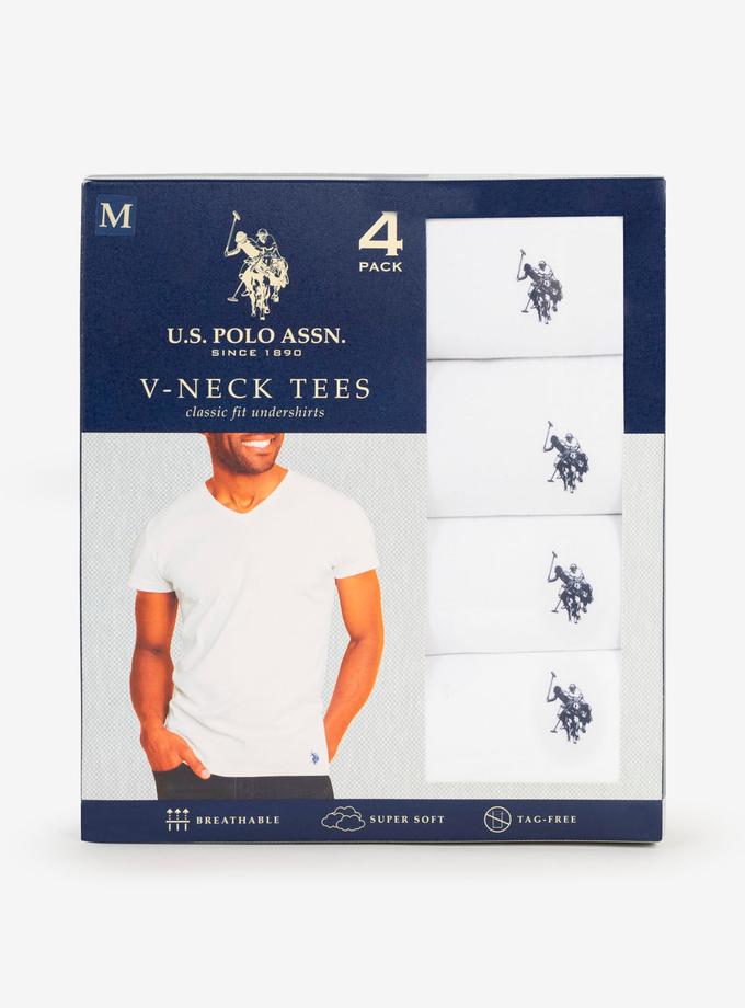 USPA 4 PACK V-NECK T-SHIRTS High Quality