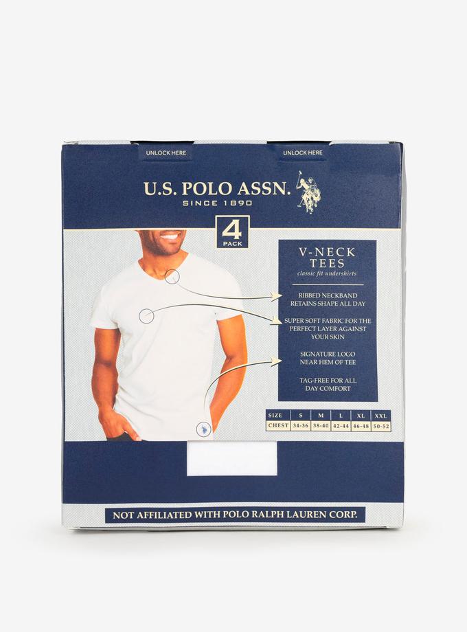 USPA 4 PACK V-NECK T-SHIRTS High Quality