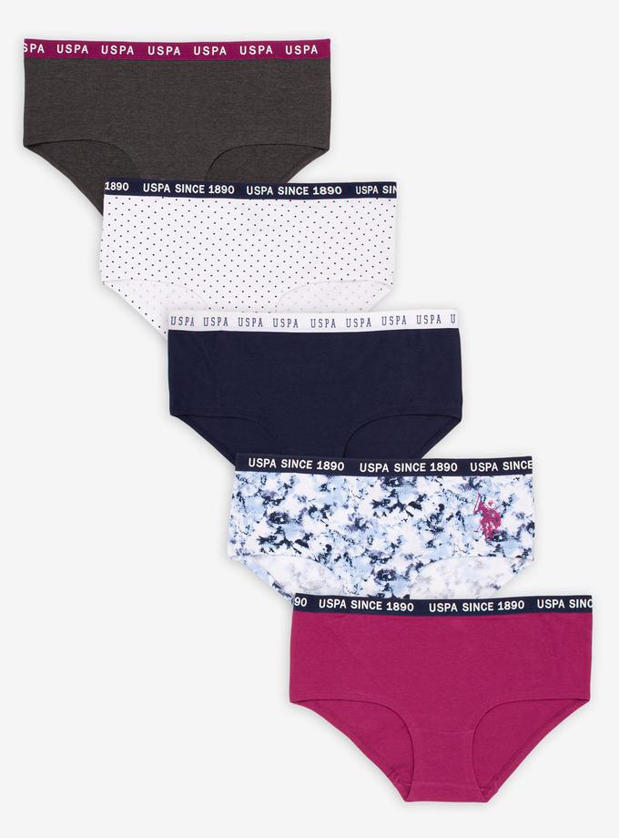 USPA 5 PACK PLUS SIZE HIPSTERS Free shipping