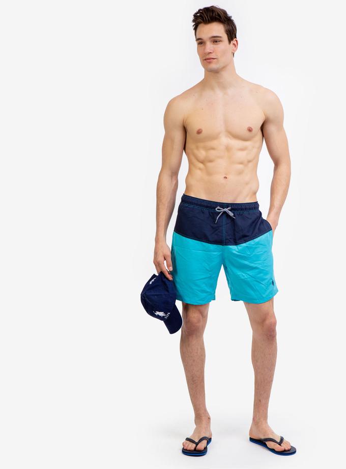 USPA 7" COLORBLOCK SWIM TRUNKS Same Day Delivery