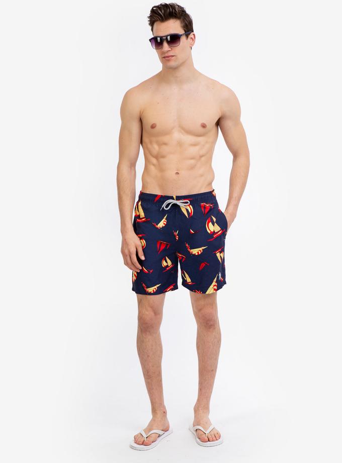 USPA 7" SAILBOAT PRINT SWIM TRUNKS New Arrival