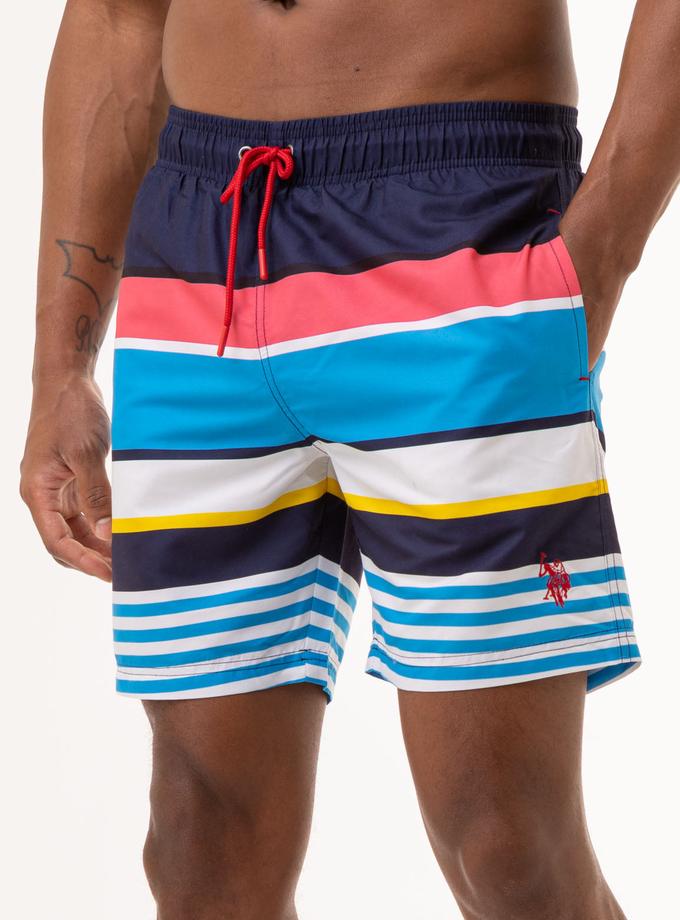 USPA 7 STRIPE SWIM TRUNKS High Quality