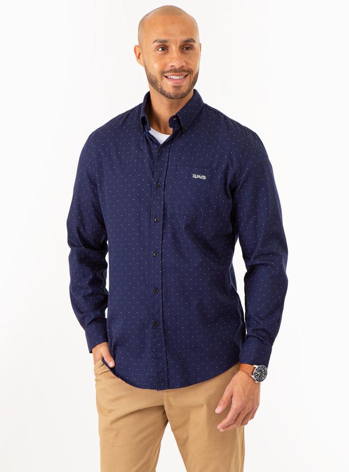 USPA ALLOVER PIN DOT LONG SLEEVE SHIRT WITH POCKET Best Seller