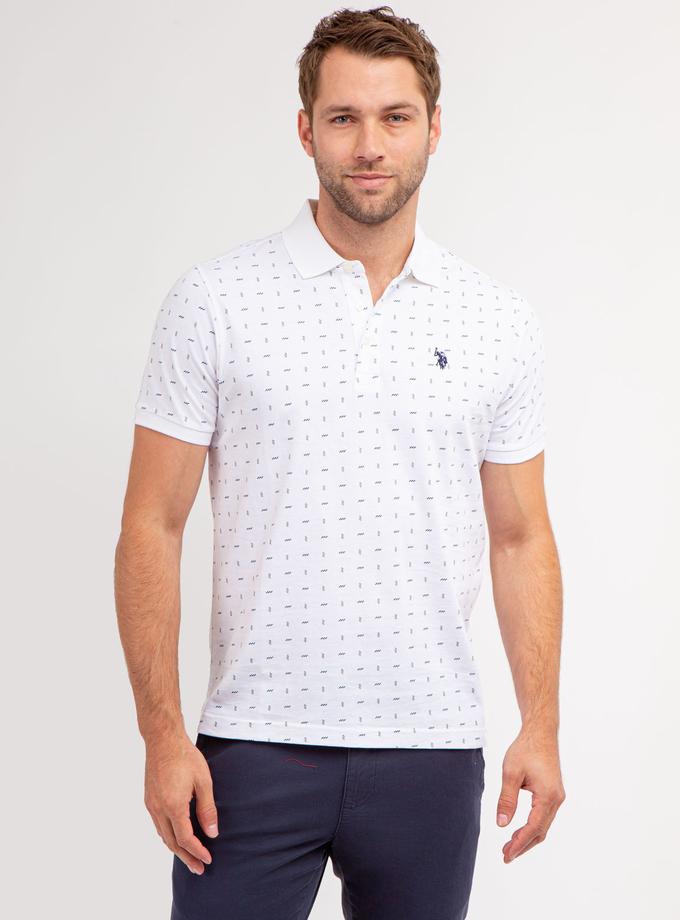 USPA ALLOVER PRINTED JERSEY POLO SHIRT On Sale