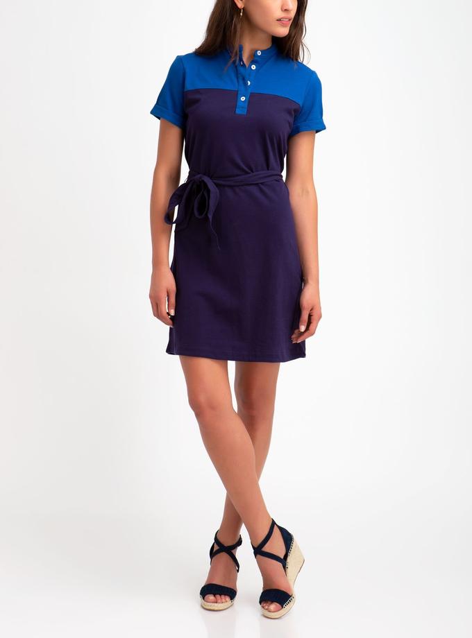 USPA BELTED COLORBLOCK POLO DRESS On Sale