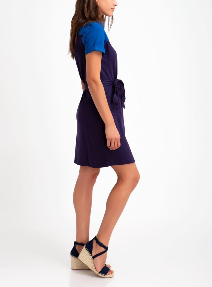 USPA BELTED COLORBLOCK POLO DRESS On Sale