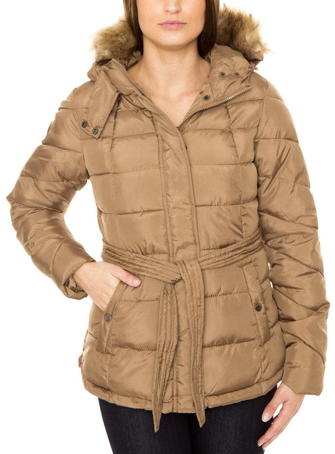 USPA BELTED PARKA W/ FAUX FUR HOOD Best Price