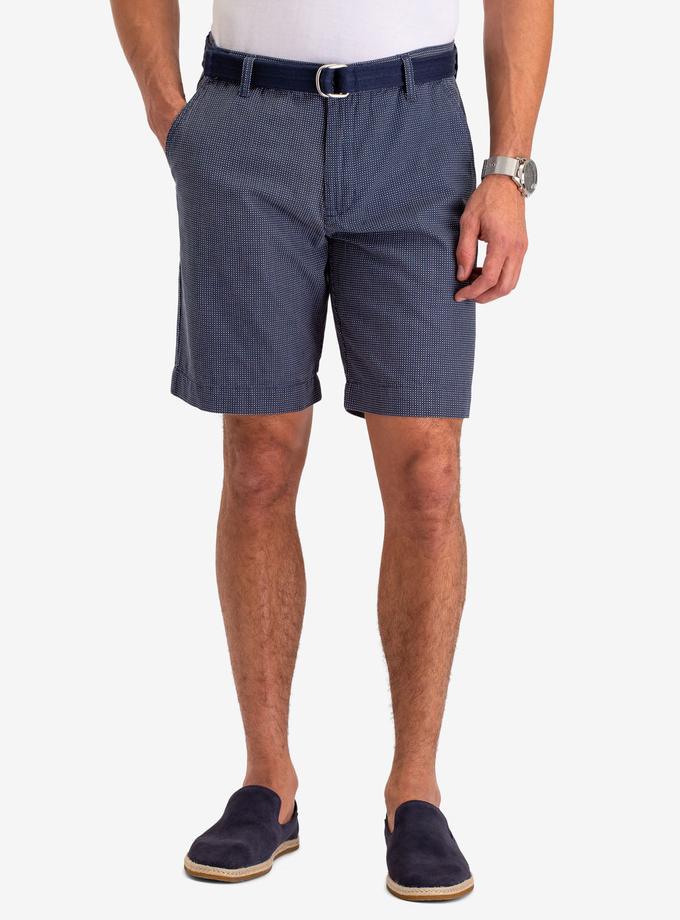 USPA BELTED PRINTED CHAMBRAY SHORTS High Quality