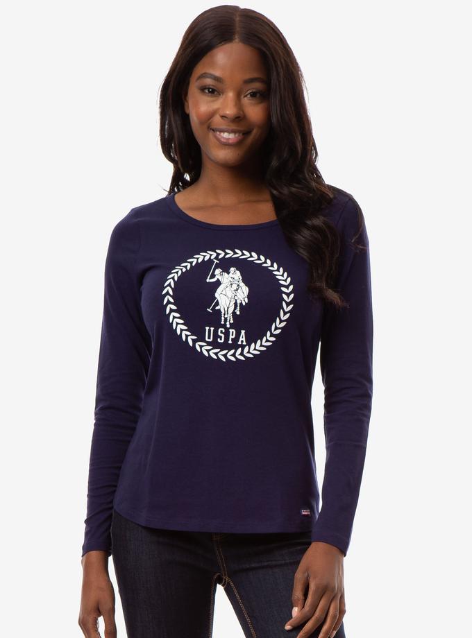 USPA BIG LOGO LONG SLEEVE T-SHIRT Free shipping