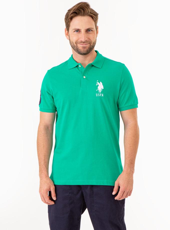 USPA BIG LOGO SOLID POLO SHIRT For Sale