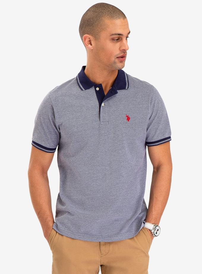 USPA BIRDSEYE CONTRAST COLLAR POLO SHIRT Best Seller