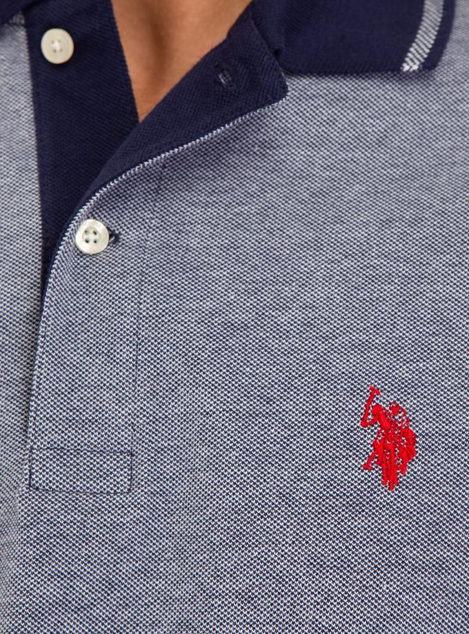 USPA BIRDSEYE CONTRAST COLLAR POLO SHIRT Best Seller