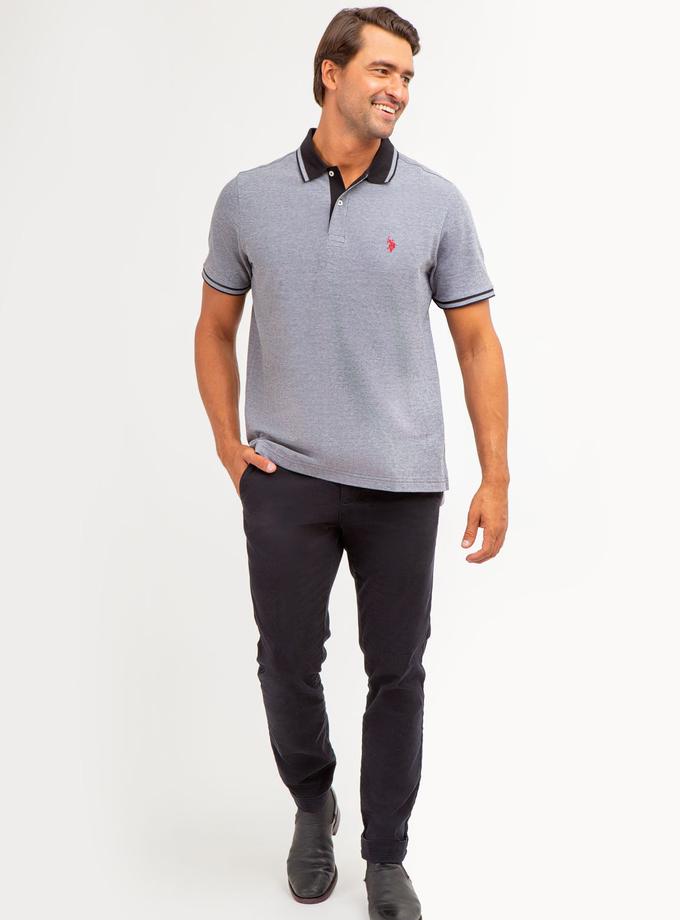 USPA BIRDSEYE CONTRAST COLLAR POLO SHIRT On Sale