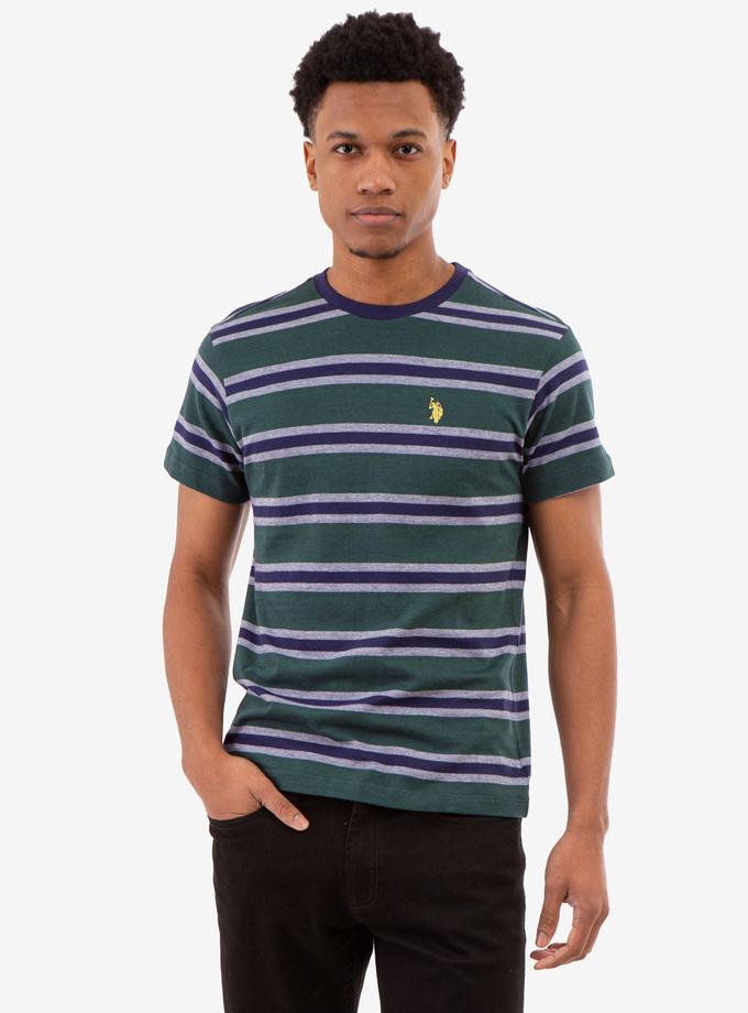 USPA BIRDSEYE STRIPE JERSEY T-SHIRT Best Price