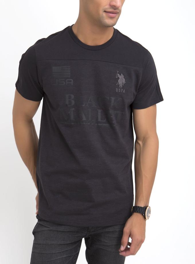 USPA BLACK MALLET BURNOUT CAMO SHORT SLEEVE T-SHIRT New Arrival