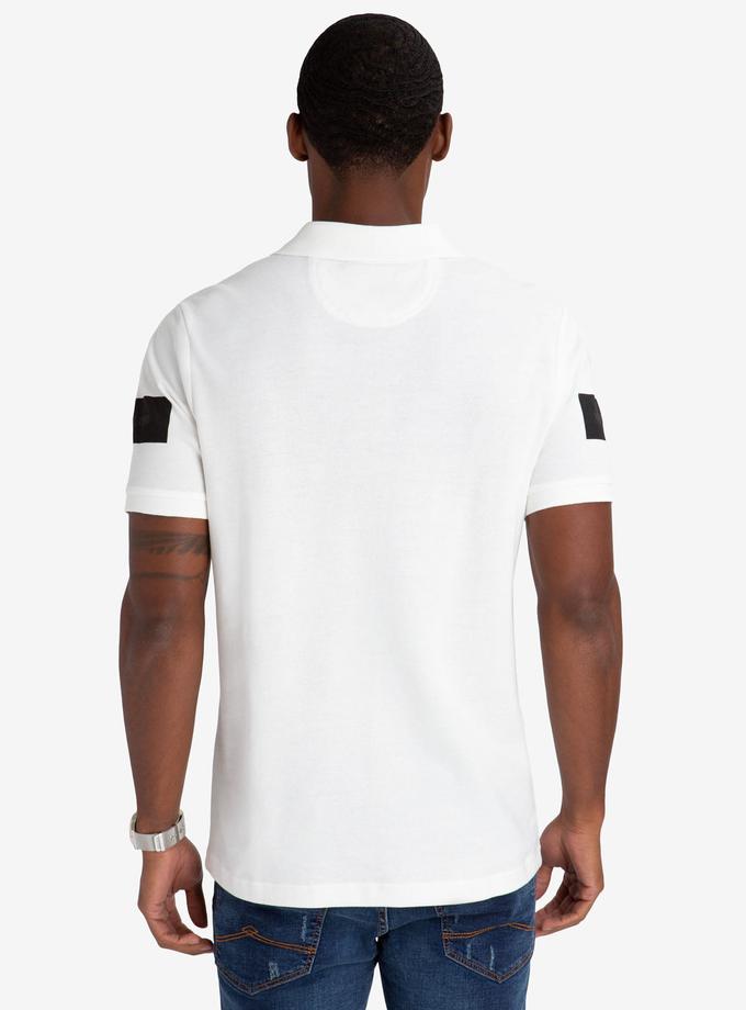 USPA BLACK MALLET COLORBLOCK POLO SHIRT For Sale