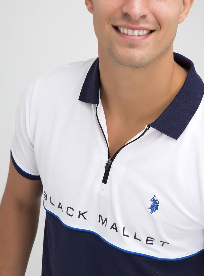 USPA BLACK MALLET COLORBLOCK POLO SHIRT Same Day Delivery