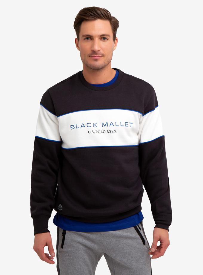 USPA BLACK MALLET CREW NECK SWEATSHIRT On Sale