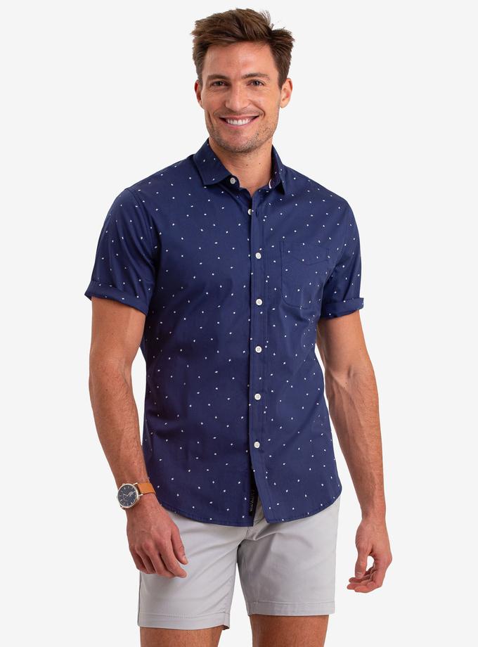 USPA BLACK MALLET DOT PRINT SHORT SLEEVE SHIRT On Sale