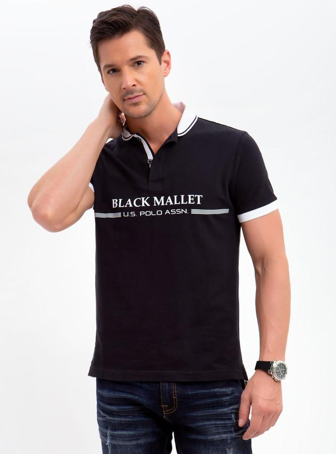 USPA BLACK MALLET POLO SHIRT Free shipping