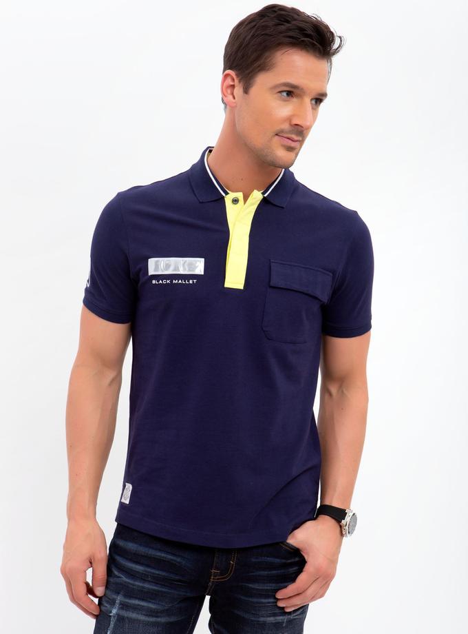 USPA BLACK MALLET REFLECTIVE PATCH POLO SHIRT Free shipping