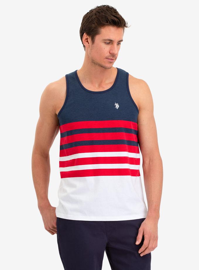 USPA BLOCK STRIPE TANK Free shipping