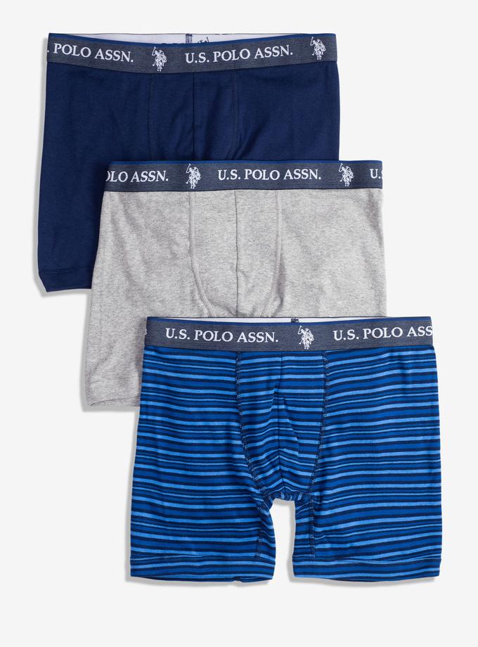 USPA Blue Collection 3PK Cotton Boxer Brief Same Day Delivery