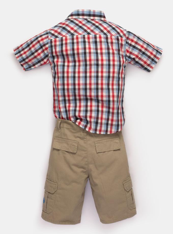 USPA BOYS 2 PIECE SET - SHIRT & CARGO SHORTS Best Seller