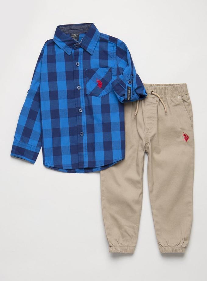 USPA Boys 2 Piece Set - Shirt & Joggers Free shipping