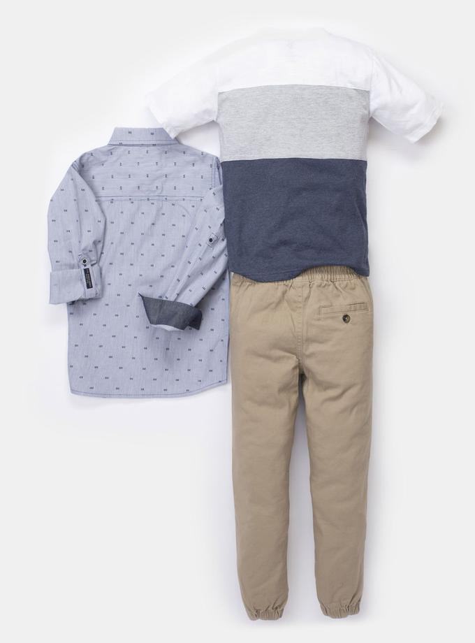 USPA BOYS 3 PIECE SET: SHIRT, TEE-SHIRT & JOGGERS Best Price