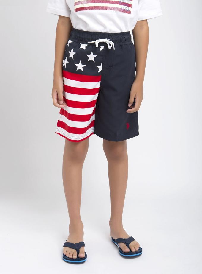 USPA Boys American Flag Board Short Same Day Delivery