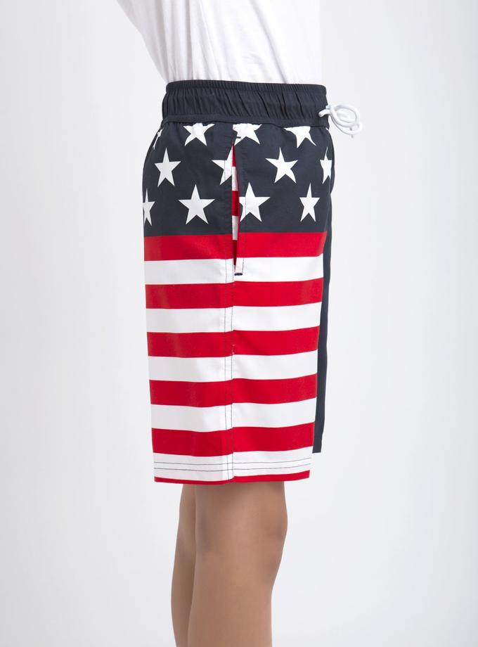 USPA Boys American Flag Board Short Same Day Delivery