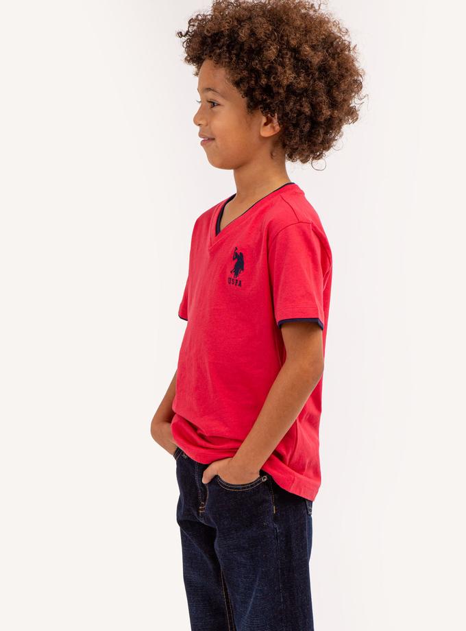 USPA BOYS BASIC V-NECK T-SHIRT Best Seller