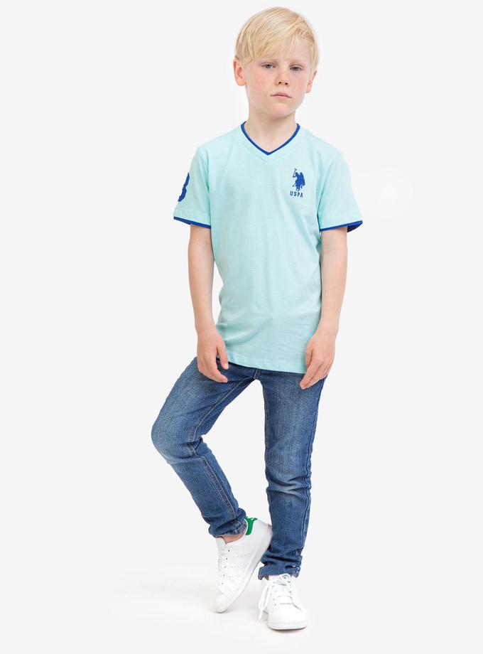 USPA BOYS BASIC V-NECK T-SHIRT Free shipping