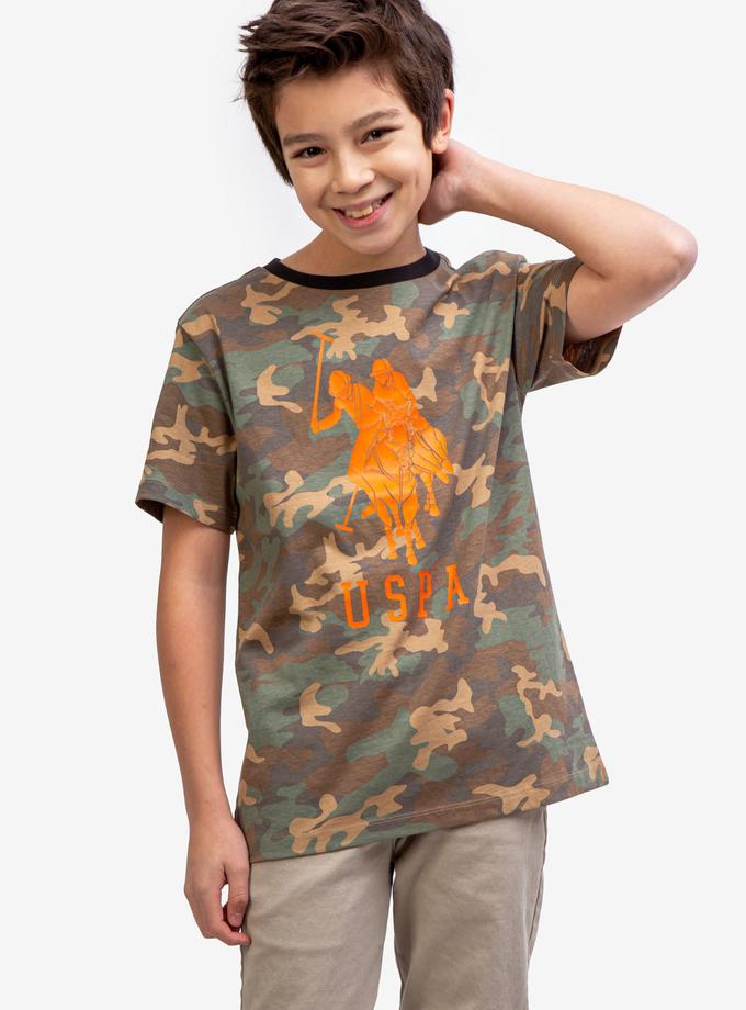 USPA BOYS CAMO CREW NECK T-SHIRT On Sale