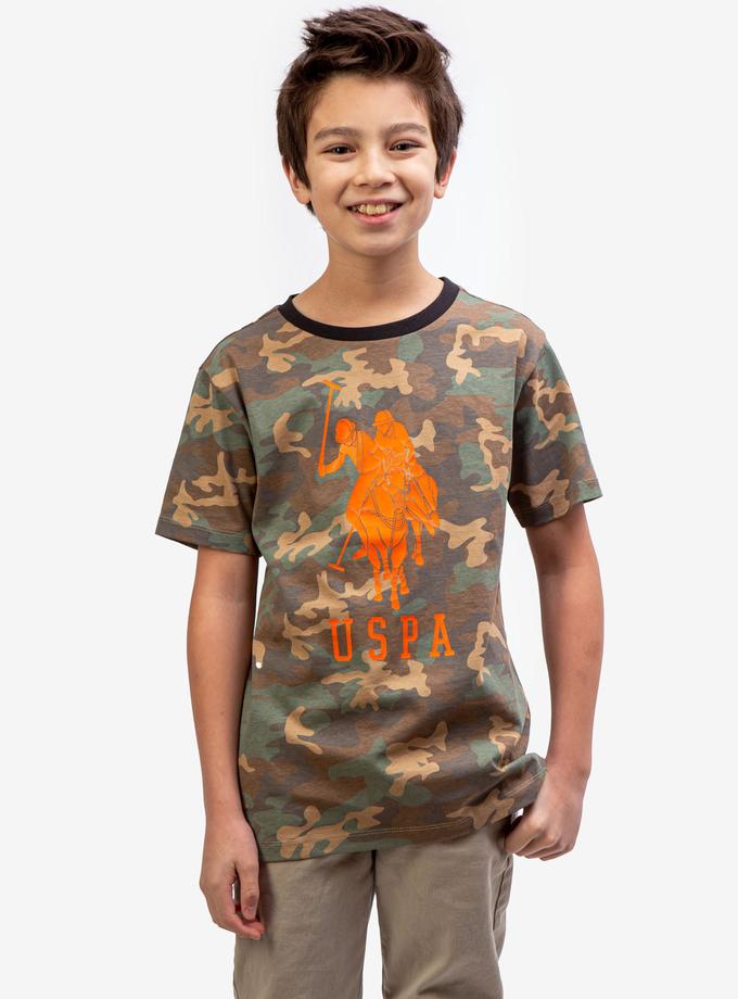 USPA BOYS CAMO CREW NECK T-SHIRT On Sale