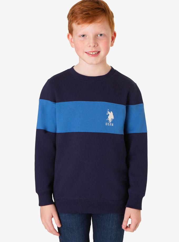 USPA BOYS CHEST COLORBLOCK FLEECE PULLOVER Same Day Delivery