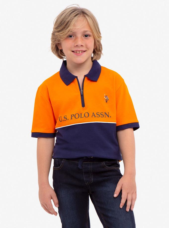 USPA BOYS COLORBLOCK PIQUE POLO SHIRT Best Seller