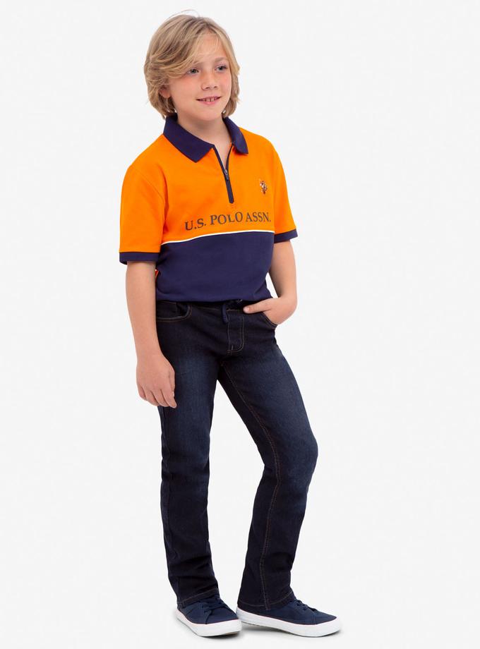 USPA BOYS COLORBLOCK PIQUE POLO SHIRT Best Seller